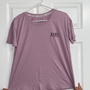 Women’s Rae Dunn mama purple shirt size large NWOT L